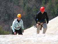 Amanda and Kyle at the top of Stone Mountain. (Category:  Rock Climbing)