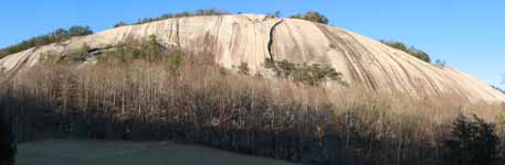 Panorama of Stone Mountain. (Category:  Rock Climbing)