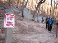 Hiking down from Stone Mountain. (Category:  Rock Climbing)