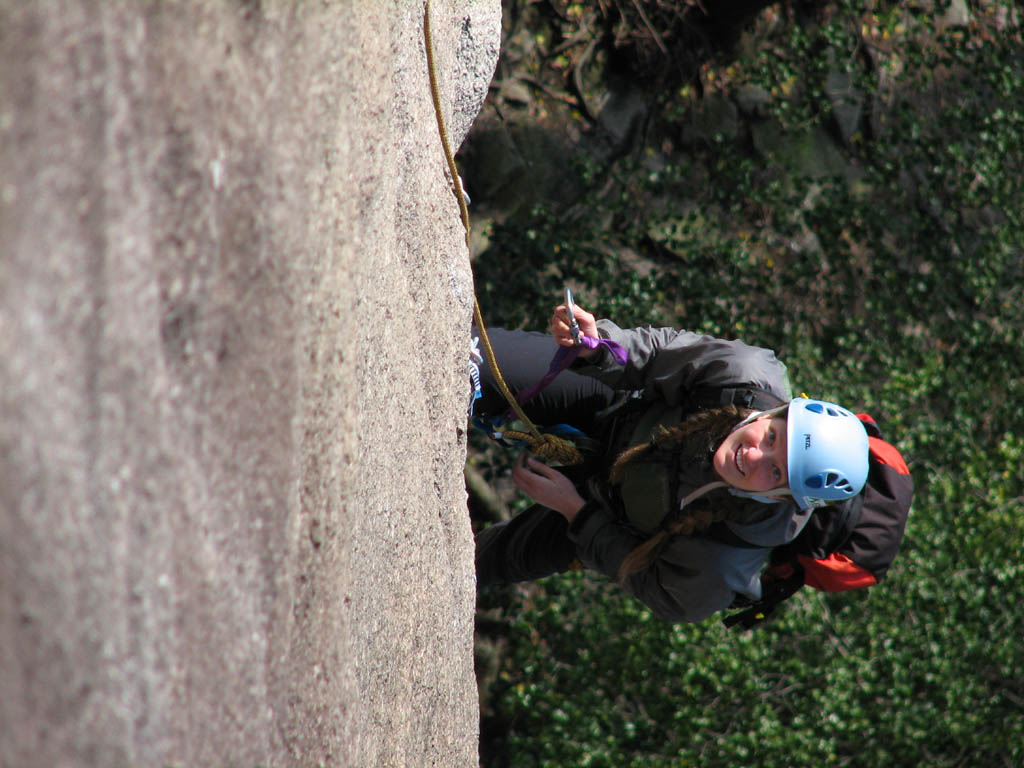 Anna following The Pulpit. (Category:  Rock Climbing)