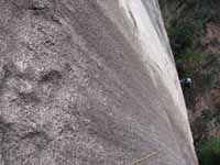 Anna following The Pulpit. (Category:  Rock Climbing)