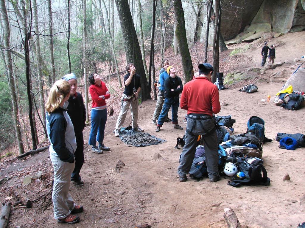 Jess, Jen, Maggie, Kyle, Xander, Shern, Kenny (Category:  Rock Climbing)