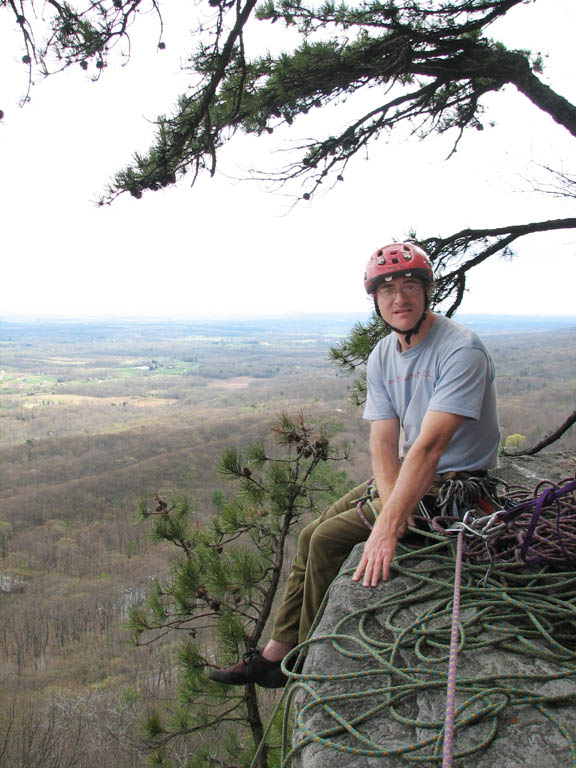 At the top of the first pitch of Dennis. (Category:  Rock Climbing)