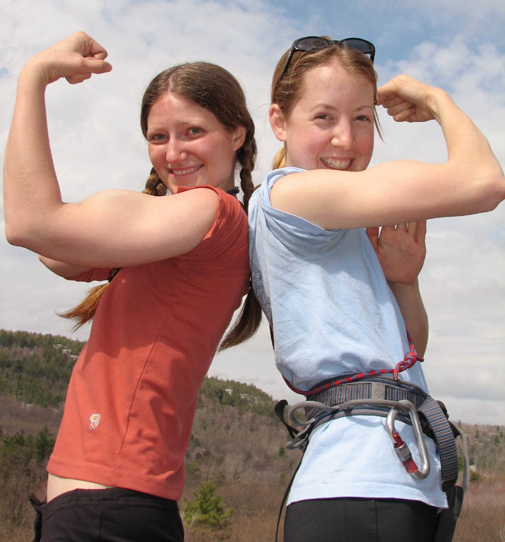 Anna and Beth (Category:  Rock Climbing)