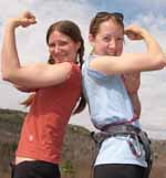 Anna and Beth (Category:  Rock Climbing)