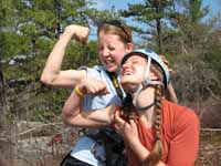 Beth and Anna (Category:  Rock Climbing)