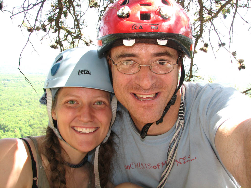 Anna and me at the top of RMC. (Category:  Rock Climbing)