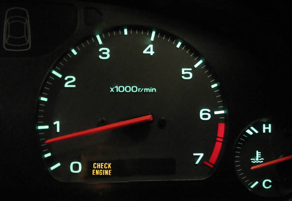 The Check Engine light was on and flashing the whole drive back to Ithaca.  I checked... the engine was still there. (Category:  Rock Climbing)