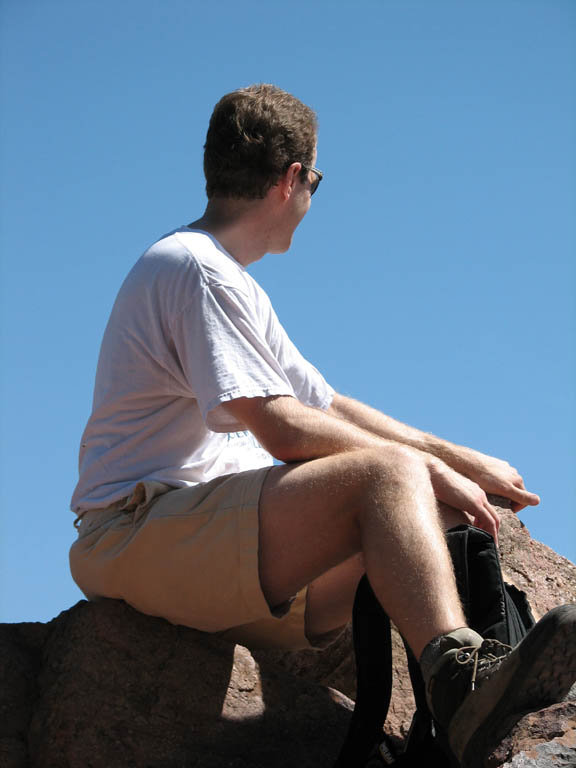 Tom at the top of Mt. Sanitas. (Category:  Rock Climbing)