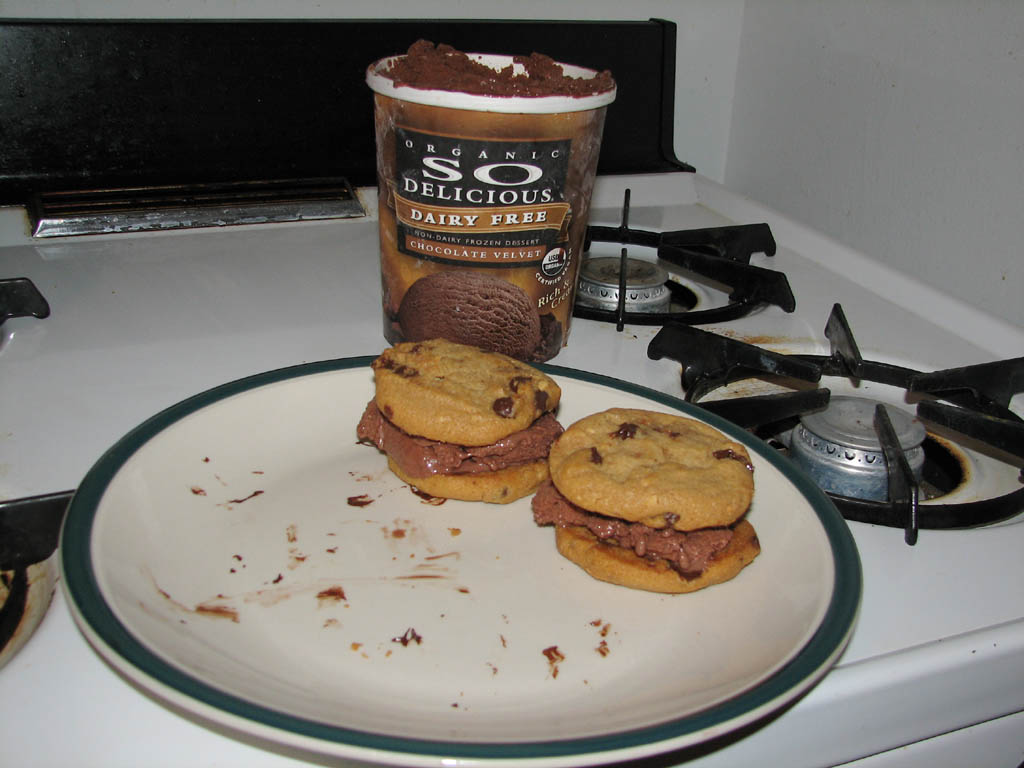 Alana made us ice cream sandwiches.  Yum! (Category:  Rock Climbing)