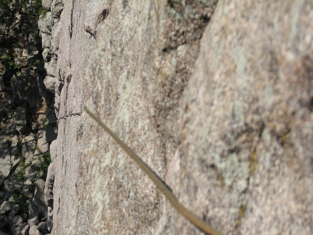 Looking down The East Slab of The Dome. (Category:  Rock Climbing)