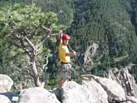 At the top of The Dome. (Category:  Rock Climbing)