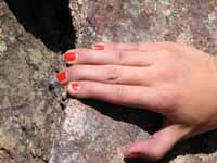 Get the manicure AFTER climbing. (Category:  Rock Climbing)