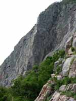 Whitney Gillman ascends this very prominent ridge. (Category:  Rock Climbing)