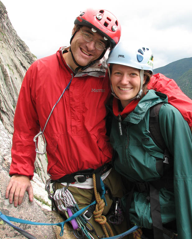 Me and Anna at the top of the second pitch. (Category:  Rock Climbing)