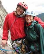 Me and Anna at the top of the second pitch. (Category:  Rock Climbing)