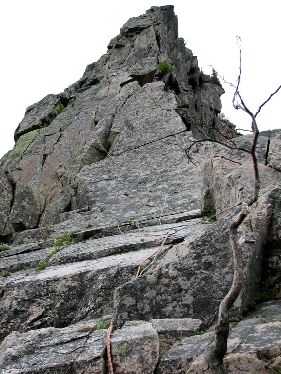 The final two pitches. (Category:  Rock Climbing)