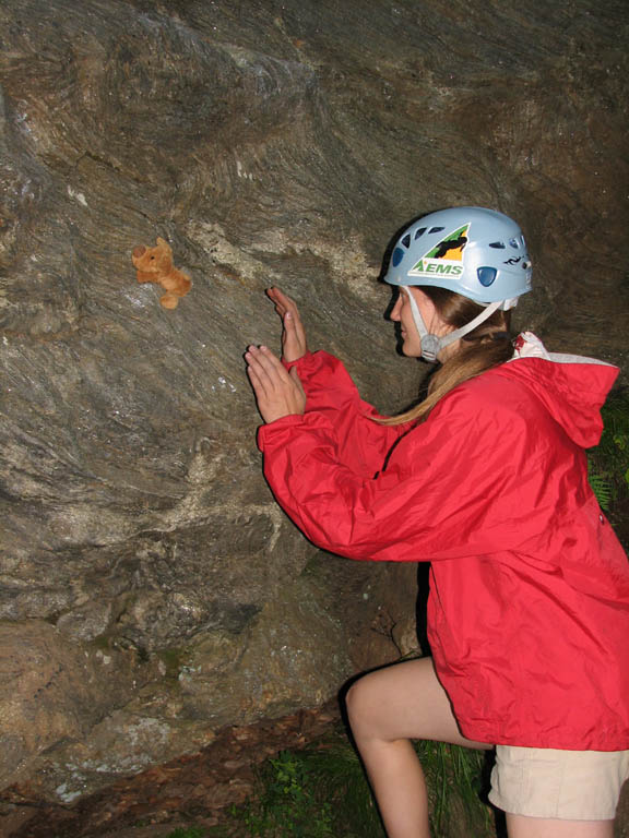 Brown Eyed Dog tried some bouldering. (Category:  Rock Climbing)