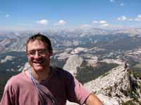 At the summit of Cathedral Peak. (Category:  Rock Climbing)