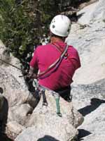 This guy was belaying off two cams stuck under a rock that couldn't have weighed more than 50 pounds. (Category:  Rock Climbing)