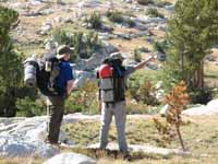 Jason and Morri getting their first view of... (Category:  Rock Climbing)