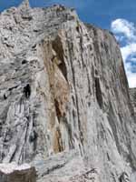 The knife edge ridge of Mt. Conness (Category:  Rock Climbing)