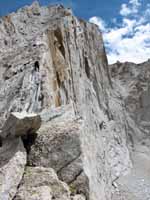 The knife edge ridge of Mt. Conness (Category:  Rock Climbing)