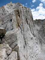 The knife edge ridge of Mt. Conness (Category:  Rock Climbing)