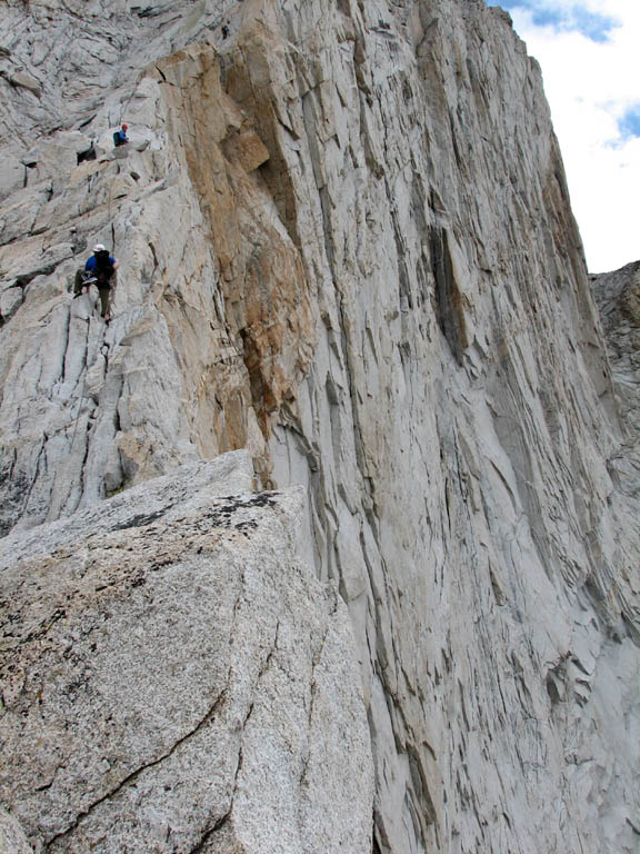 The knife edge ridge of Mt. Conness (Category:  Rock Climbing)