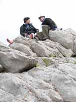 Morri and Jason on the summit. (Category:  Rock Climbing)
