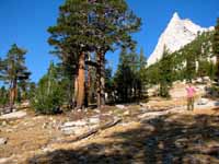 Me with Cathedral Peak in the background. (Category:  Rock Climbing)