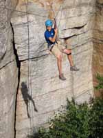 Joe on the tyro. (Category:  Rock Climbing)