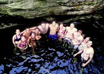 Rachel's picture of the rest of us swimming at split rock. (Category:  Rock Climbing)