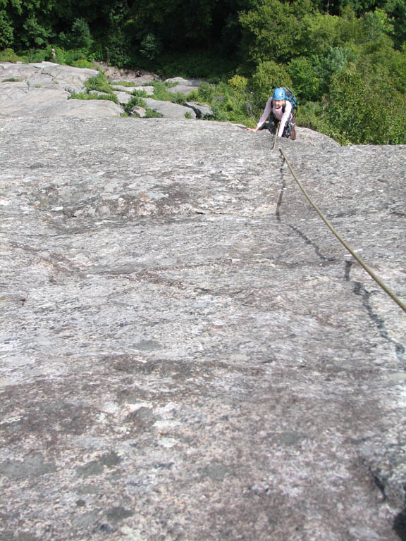 Beth following Empress. (Category:  Rock Climbing)