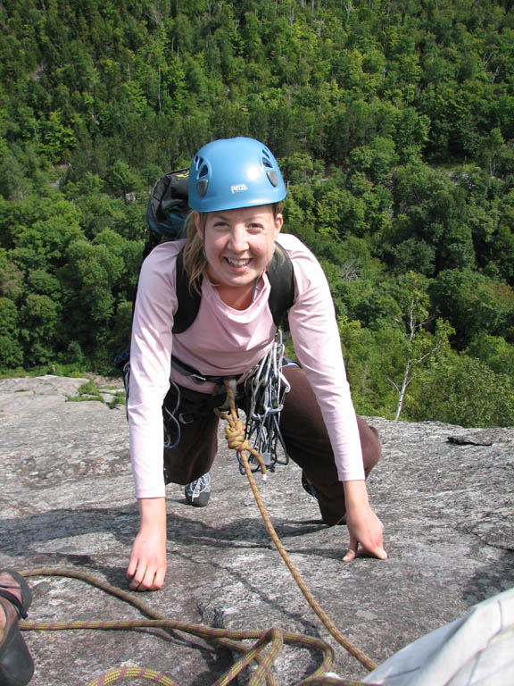 Beth following Empress. (Category:  Rock Climbing)