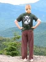 Beth on top of Hurricane Mountain. (Category:  Rock Climbing)