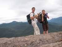 Me and Beth on top of Hurricane Mountain. (Category:  Rock Climbing)