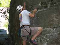 Climbing Power Play. (Category:  Rock Climbing)