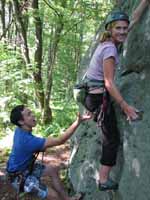 Kenny and Jess. (Category:  Rock Climbing)