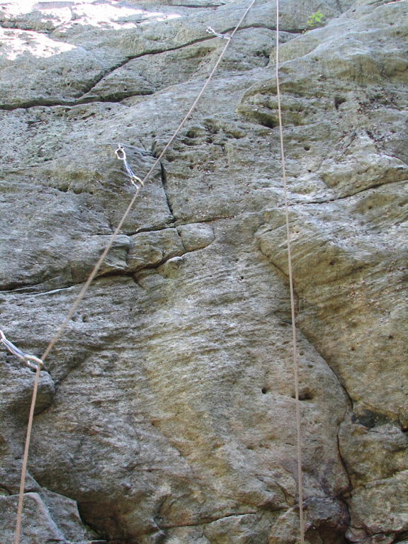 Darwin's Dilemna.  Most climbs are three bolts to the anchors. (Category:  Rock Climbing)