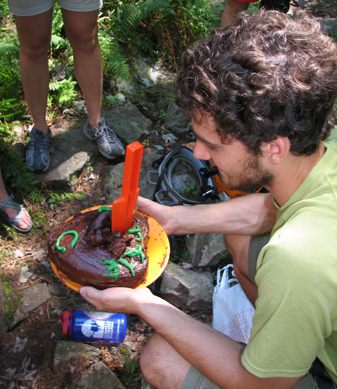 Oh no!  Someone pooped on Mattie C's birthday cake! (Category:  Rock Climbing)