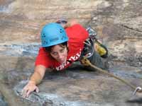 Jennifer following Classic. (Category:  Rock Climbing)