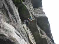 Nick sent this sequence he took of Jennifer on Shockley's. (Category:  Rock Climbing)