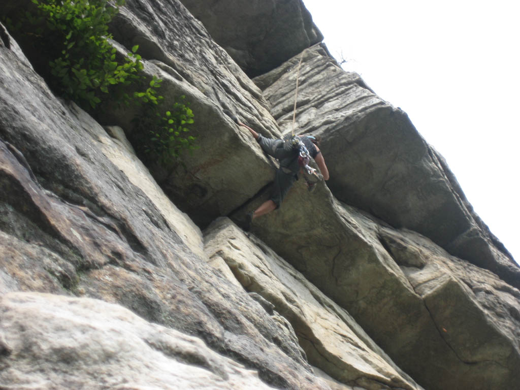 Nick sent this sequence he took of Jennifer on Shockley's. (Category:  Rock Climbing)