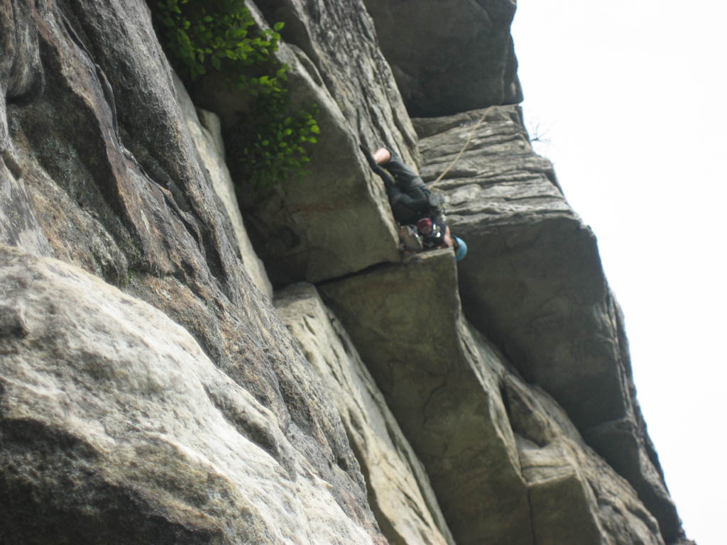 Nick sent this sequence he took of Jennifer on Shockley's. (Category:  Rock Climbing)