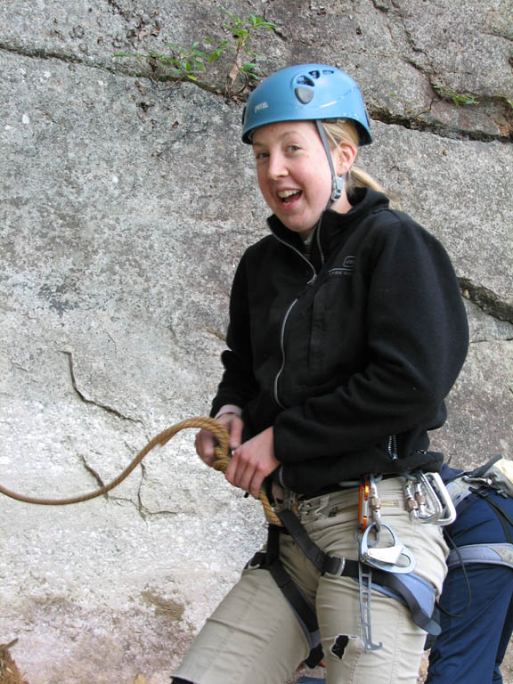 Beth finished with Red Cabbage Right. (Category:  Rock Climbing)