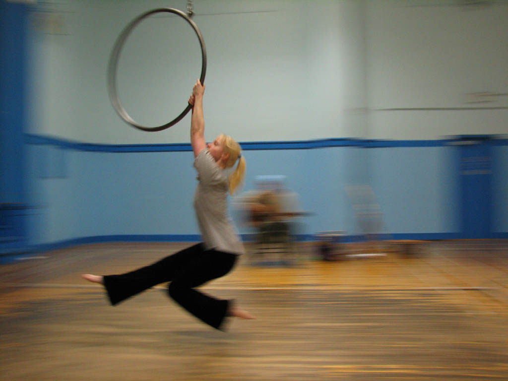 Panning shot during rehearsal. (Category:  Photography)