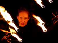 Fire juggling (Category:  Photography)