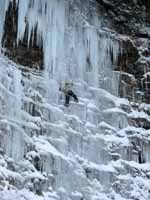 Kristin on Salmon Runs (Category:  Ice Climbing)