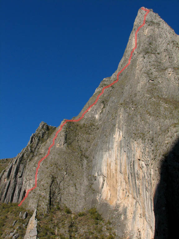 Time Wave Zero as seen from Treasure of Sierra Madre. (Category:  Rock Climbing)